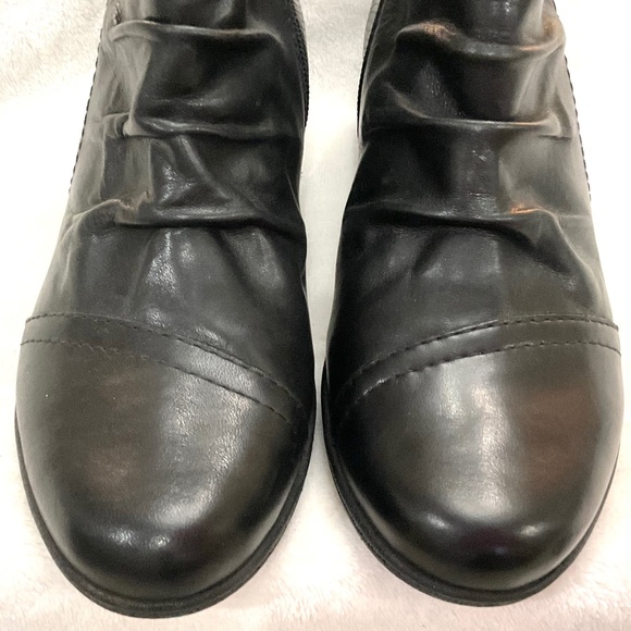 BLACK EARTH ORIGINS MARIETTA MALCOLM SLOUCHY WESTERN BOHO ANKLE BOOTS SZ 6.5M - Picture 7 of 16